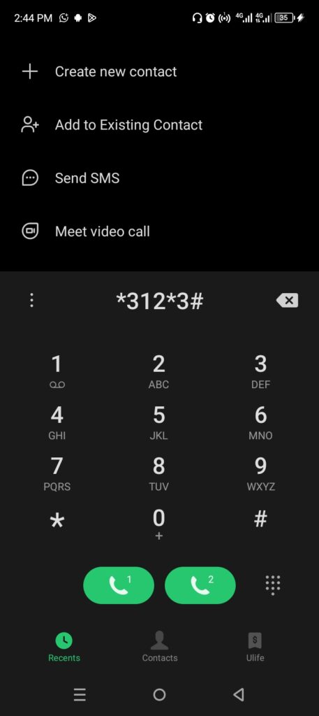 Airtel YouTube night bonus activation via USSD code